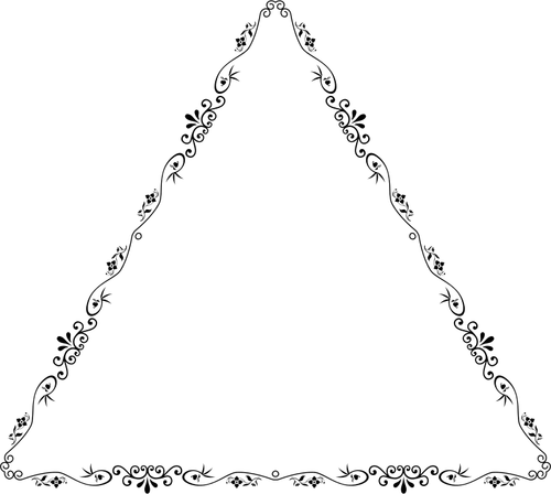 Forme triangulaire de fleurie