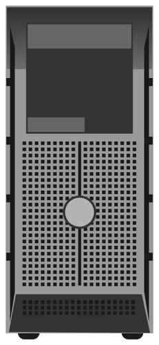 Illustration vectorielle serveur format tour PowerEdge T300