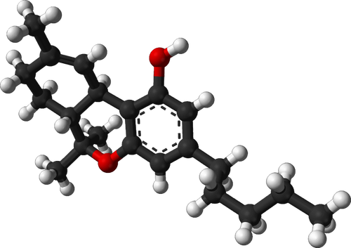 Prediseñadas de vector de molécula química