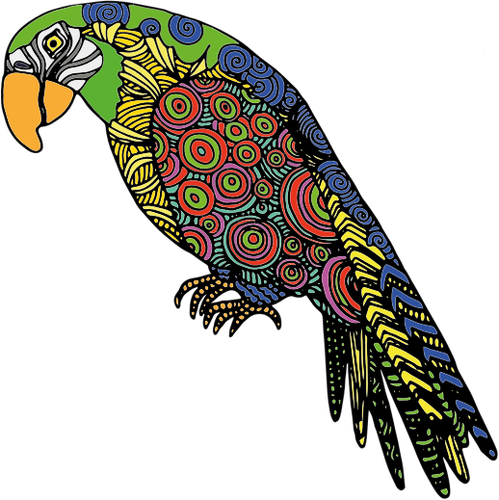 Abstraktní papoušek