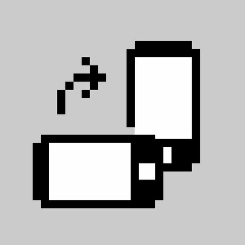 Пиксельная тема ориентации интерфейса устройства