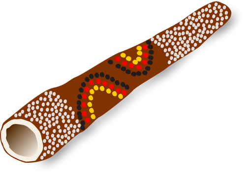 Grafika wektorowa instrument didgeridoo
