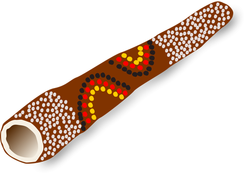 Didgeridoo instrument vector image