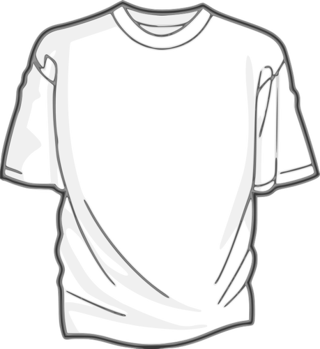 Imagen de vector de camiseta blanca