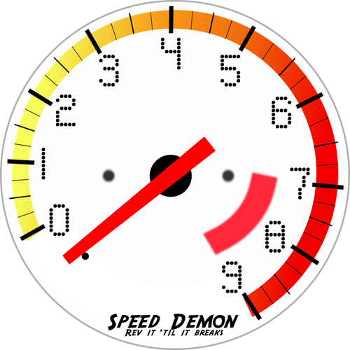 Tachometer vektor gambar