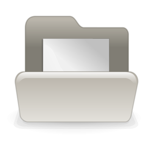 Beige file folder vector illustration