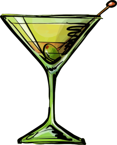 Dirty martini koktail