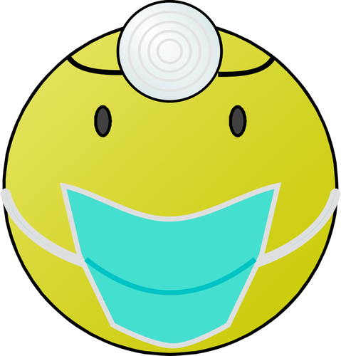 Docteur smiley graphique vectoriel