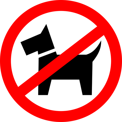 Dog walking is prohibited