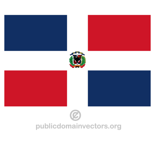 Dominik Cumhuriyeti vektör bayrağı