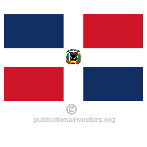 Vector bandera de República Dominicana