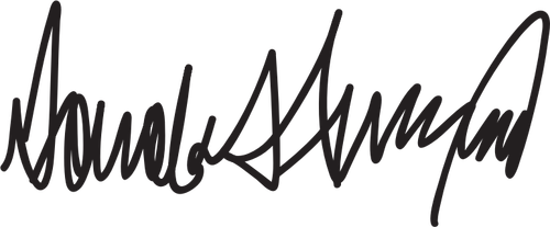 Donald Trump handtekening