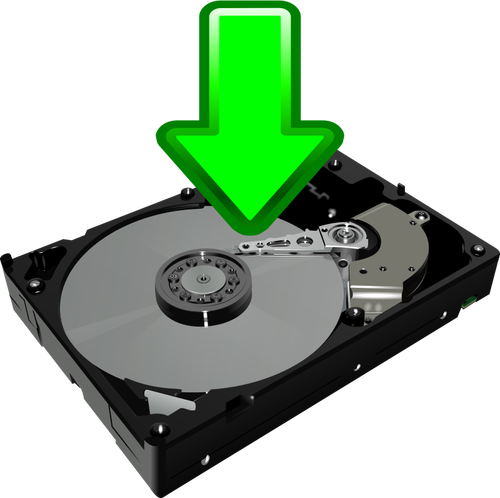 Скачать HDD значок векторное изображение