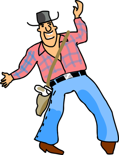 Beat cowboy vectorul miniaturi