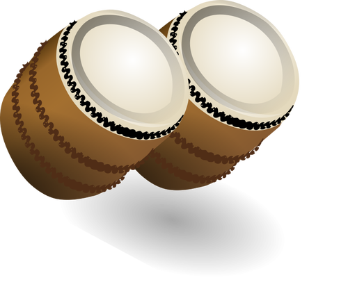 Une paire de bongos vector illustration