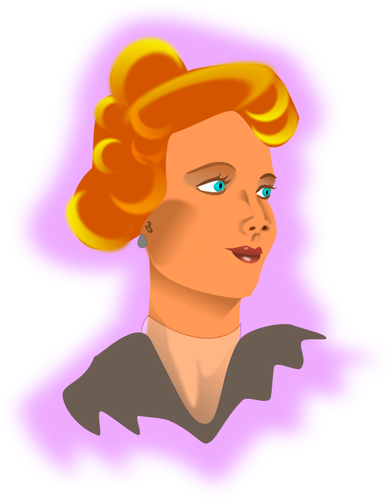 Sybil Grey portrait vector clipart