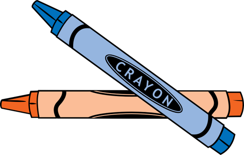 Dessin de crayons gras vectoriel