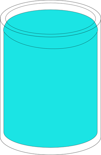 Glass fullt av vann vector illustrasjon