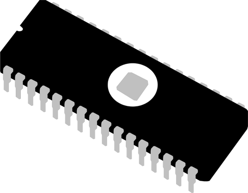 Eprom 컴퓨터 메모리 모듈의 벡터 이미지