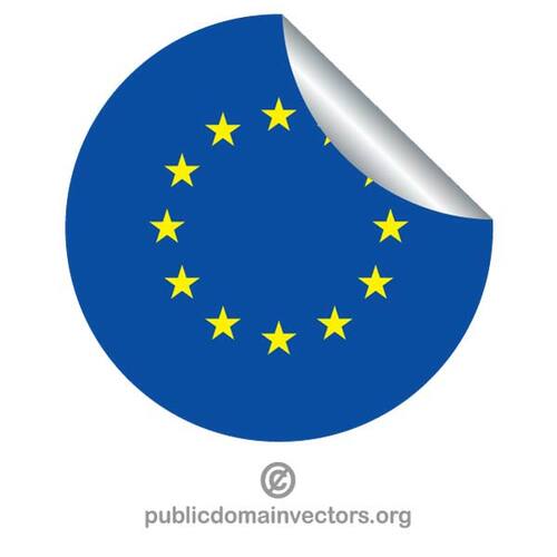 Autocollant drapeau EU