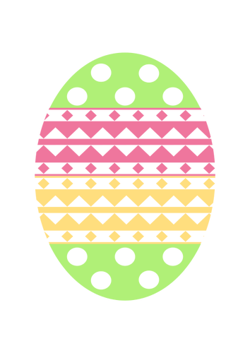 Pastelliväri Pääsiäismuna vektori kuva