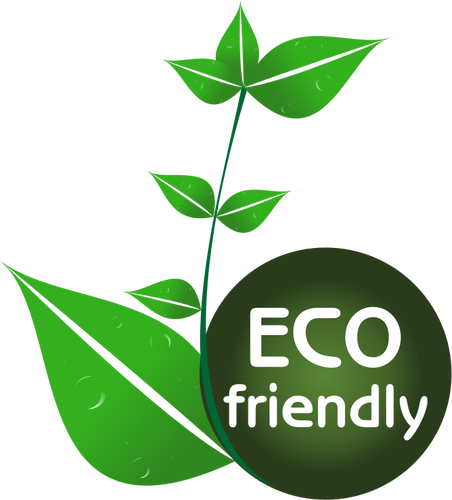 Eco friendly značky vektorové kreslení