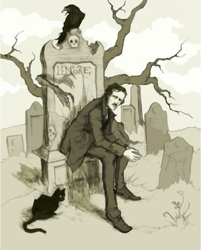 Ilustración de Edgar Allan Poe