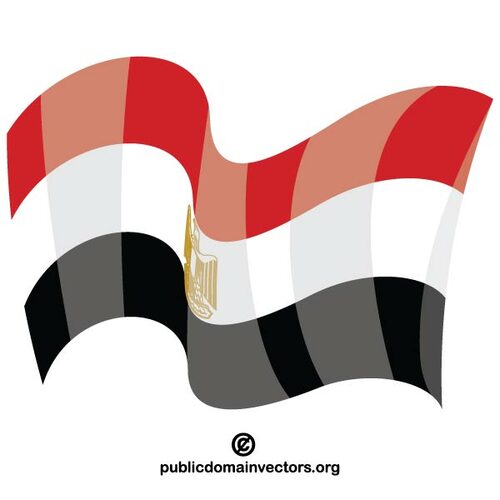 Waving Egyptian flag