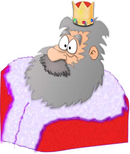 Santa the King vector graphics