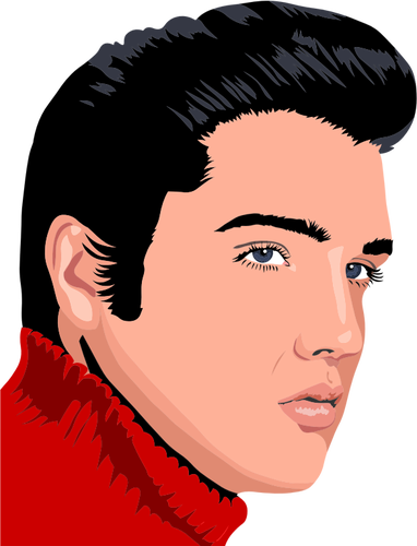 Imagen vectorial de Elvis Presley
