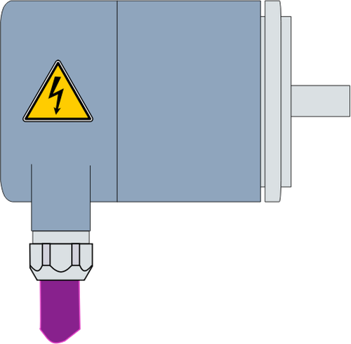 Vektor Klipart kodér profibus