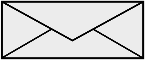 Schwarz / weiß-Umschlag