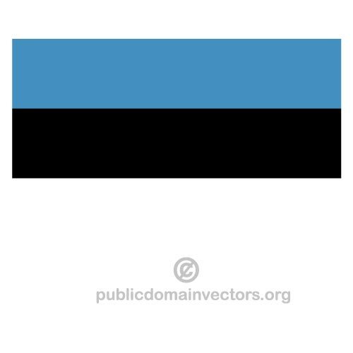 Estniska vektor flagga