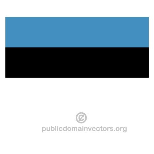 Drapeau estonien vector