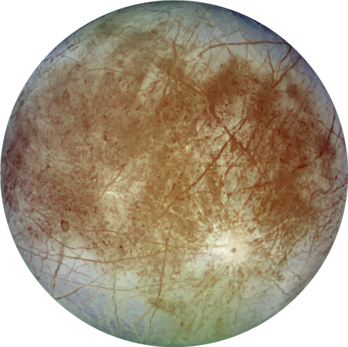 Graphiques du satellite de Jupiter Europa