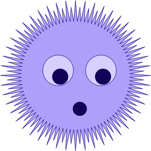 Blue star vector symbol