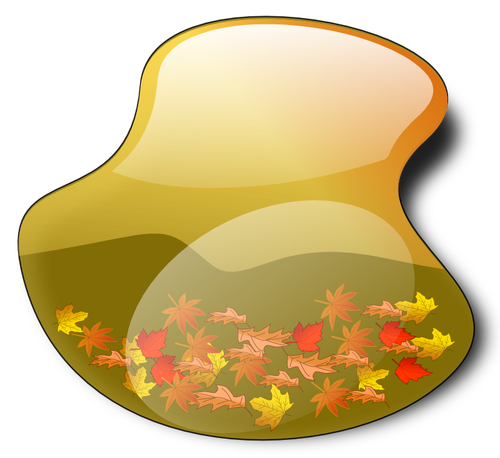 Herfst landschap vectorillustratie