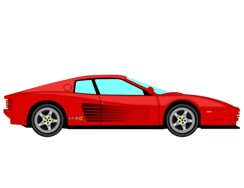 Disegno di Ferrari Testarossa vettoriale