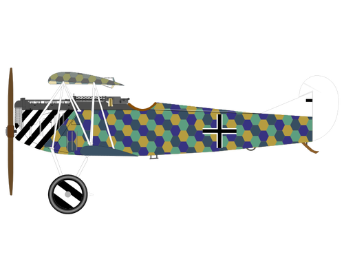 Fokker D VII fly vektor image