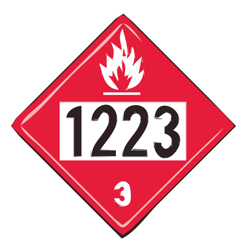 Ring 1223 för brandkåren tecken vektor illustration
