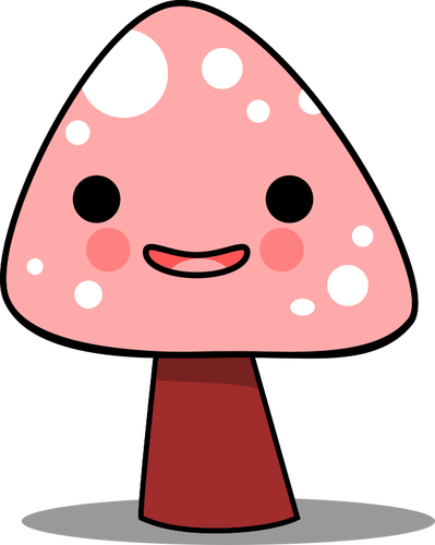 Счастливый грибов векторное изображение