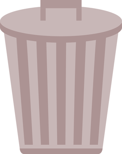 Trashcan vector symbol