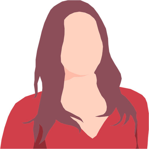 Avatar feminino sem rosto