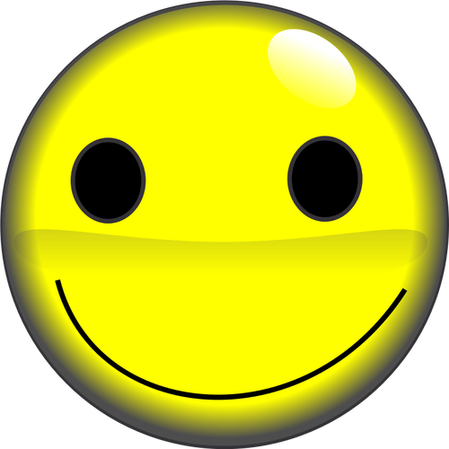 2D smiley gezicht vector afbeelding