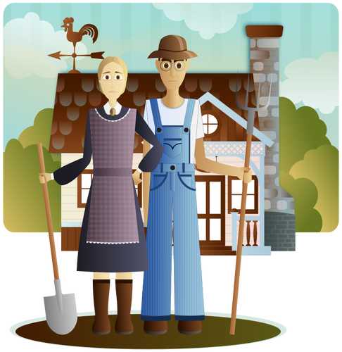 Couple Amish