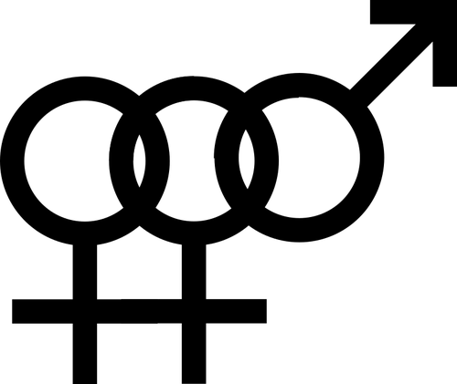 Kvinnelige biseksualitet symbol