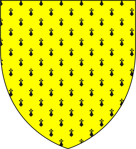 Image vectorielle blason jaune