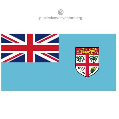 Vektor flagga Fiji
