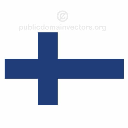 Vector bandeira de Finlândia