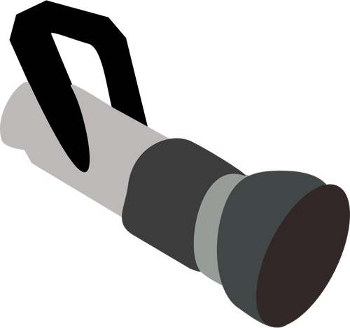 Vectorillustratie van hand-held pijp van een brandslang